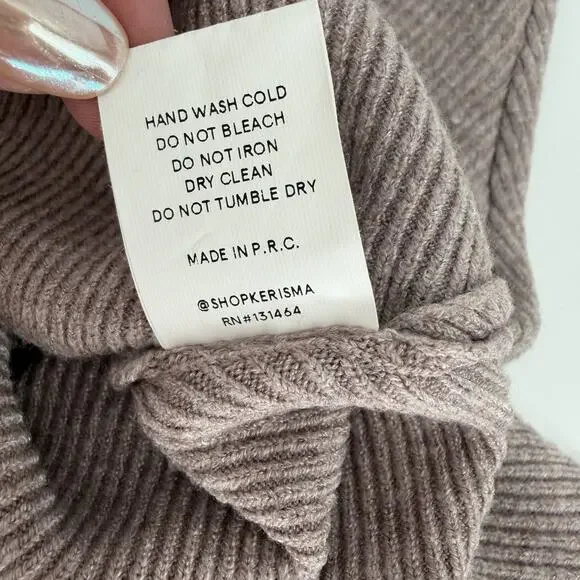 Kerisma Sweater Womens Medium/Large Mauve Oversized Dolman Sleeve - Picture 8 of 8